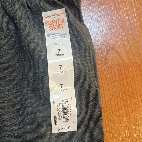 NWT jumping beans size 7 grey drawstring shorts - Picture 3 of 4